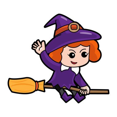 Cadılar Bayramı çizgi film karakteri. Vektör .