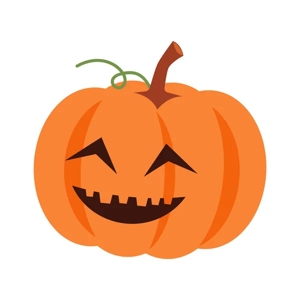 Halloween Pumpkin Facial Expression Vector — Stock Vector