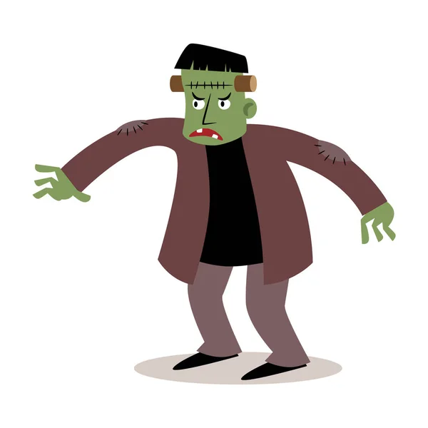 Frankenstein Halloween Kreslené Postavičky Vektor — Stockový vektor