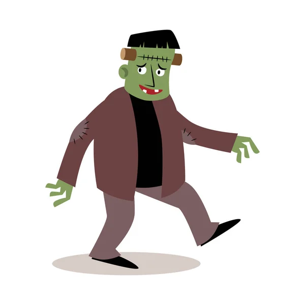 Frankenstein Personagens Desenhos Animados Halloween Vetor —  Vetores de Stock