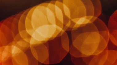 Odaklanamayan Altın Karnaval Işıklarının Kapanışı Soyut Fuar Bokeh
