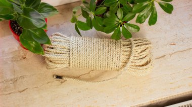 Crafting, Çalılık ve DIY Uygulamaları için Beyaz Pamuk İpi Kısaltması