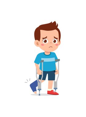 Küçük çocuk kaza geçirdi ve kemiği kırıldı.