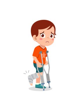 Küçük çocuk kaza geçirdi ve kemiği kırıldı.