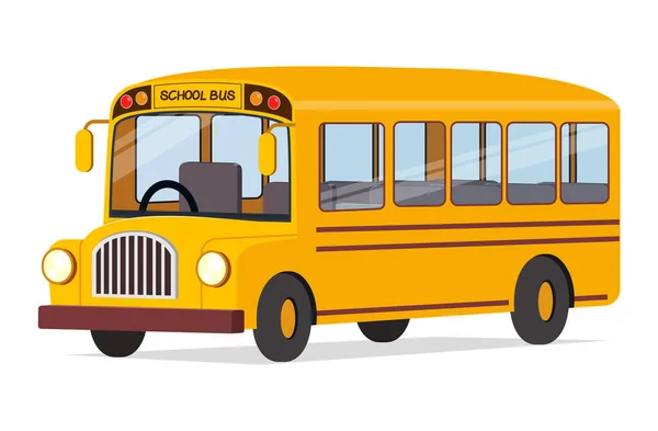 Sárga Iskolabusz Minőségű Állapotú — Stock Vector