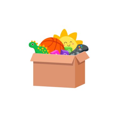 Bir kutu oyuncak bağış göndermeye hazır.