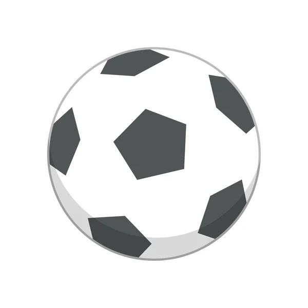 Ballon Football Style Design Plat Avec Une Bonne Qualité — Image vectorielle
