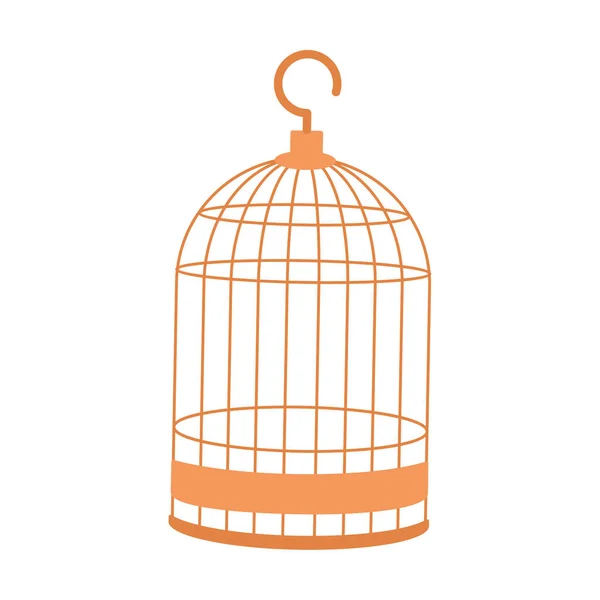 stock vector empty bird cage flat design style with good quality