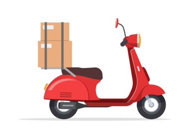 Teslimat paketli retro scooter motoru iyi kalite tasarım