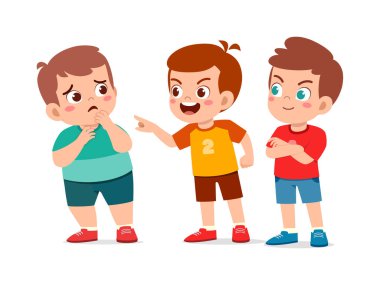 Küçük çocuk arkadaşı tarafından eziliyor ve üzülüyor.