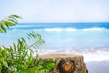 Arkaplanı bulanık boş tahta tablo