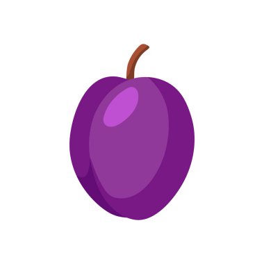 Komik karikatür eriği. Tatlı meyve. Beyaz arkaplanda izole edilmiş vektör gıda illüstrasyonu.