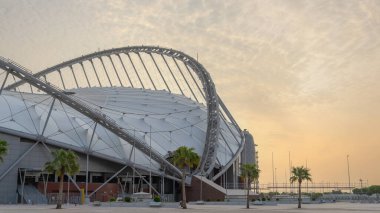 Doha, Katar - Temmuz 07.2022: Halife Uluslararası Stadyumu.