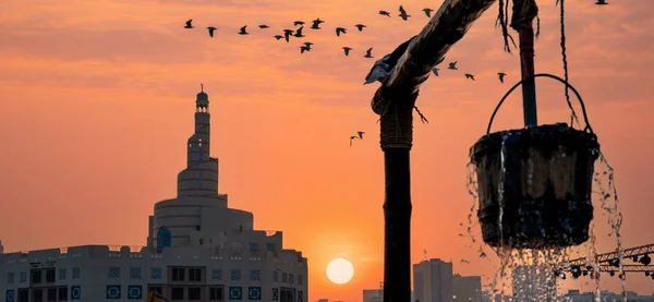 Ντόχα Κατάρ Οκτωβρίου 2022 Πρωινό Άποψη Του Fanar Κτίριο Aong — Φωτογραφία Αρχείου