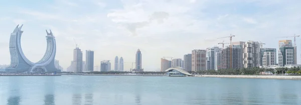 Lusail Qatar Mayo 2022 Nueva Ciudad Desarrollo Lusail Con Muchos — Foto de Stock