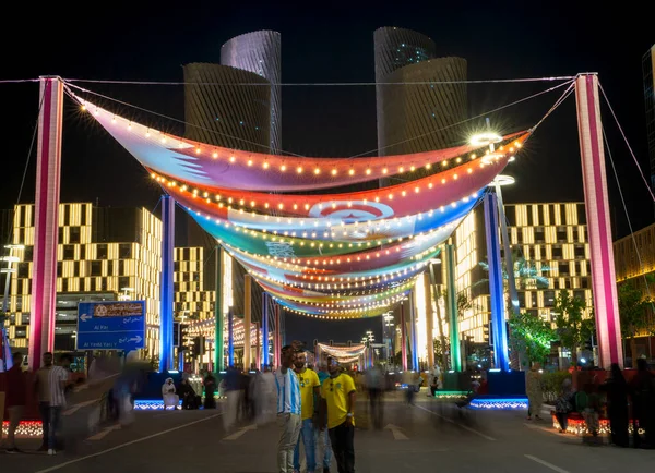 Lusail Qatar Novermber 2022 People Enjoying Lusail Boulevard — Stock Photo, Image