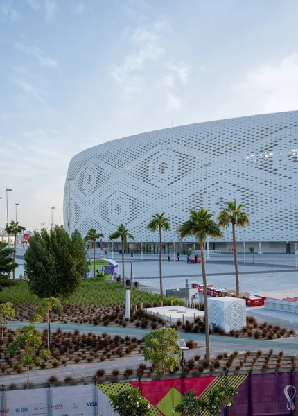 Thumama Qatar Septiembre 2022 Forma Dinámica Imaginativa Del Thumama Stadium — Foto de Stock