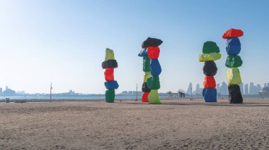 974 veya Ras Abu Aboud Sahili Katar 'da, yeni bir plaj.