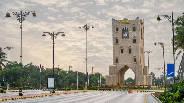 Salalah Sultanat Oman November 2023 Uhrturm Burj Nahdah Ein Wahrzeichen Stockfoto