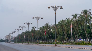 Salalah, Oman- November 11,2023- beautiful roads of salalah filled with Naturistic scenes.