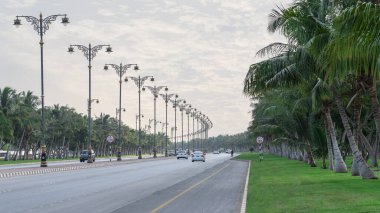Salalah, Oman- November 11,2023- beautiful roads of salalah filled with Naturistic scenes.