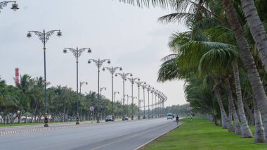 Salalah, Oman- November 11,2023- beautiful roads of salalah filled with Naturistic scenes.