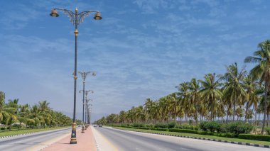 Salalah, Oman- November 11,2023- beautiful roads of salalah filled with Naturistic scenes.