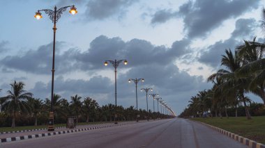 Salalah, Oman- November 11,2023- beautiful roads of salalah filled with Naturistic scenes.