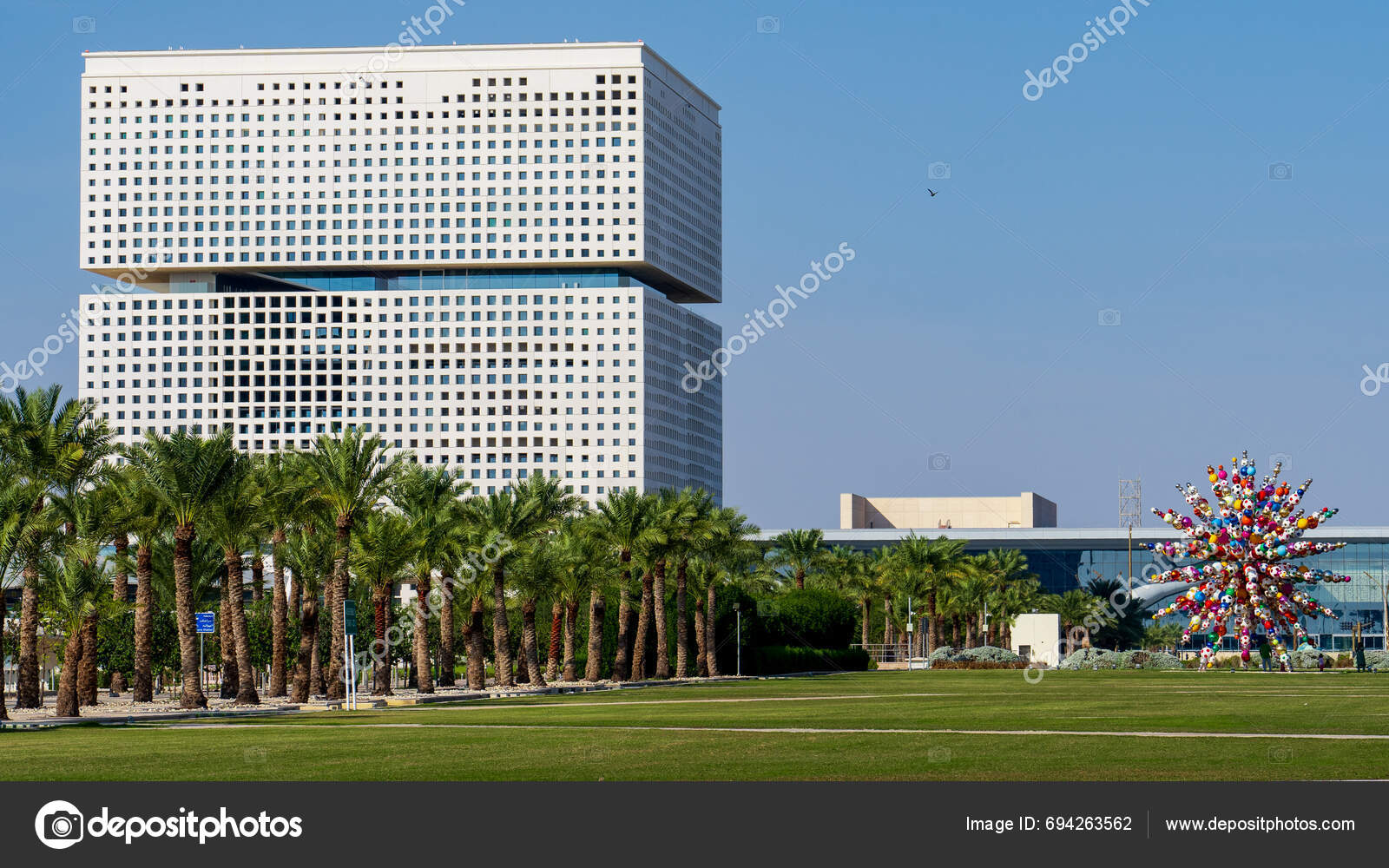 Doha Qatar December 2023 Qatar Foundation Education Science Community Development Stock 