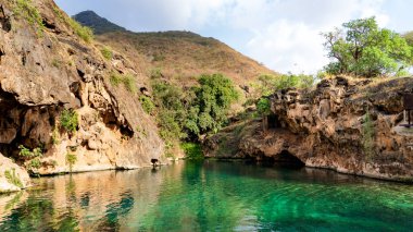 Ain Sahlanout, salalah, Oman Ain Sahlanout Umman Sultanlığı 'nda bulunan pitoresk bir su kaynağı.