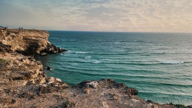 Taqah plajı, salah- 12 Aralık 2023: Salalah 'ın güzel plajı: