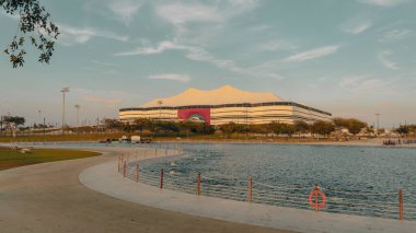 DOHA, Katar - SEPT 26, 2023: Al Bayt Stadyumu, diğer adıyla Al Khor Stadyumu