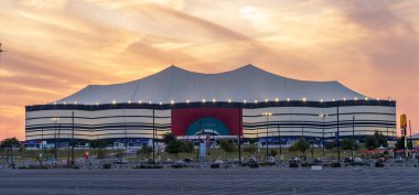 DOHA, Katar - SEPT 26, 2023: Al Bayt Stadyumu, diğer adıyla Al Khor Stadyumu