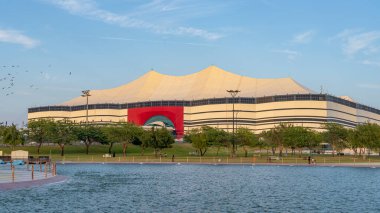 DOHA, QATAR - 26 Aralık 2023: Al Bayt Stadyumu, diğer adıyla Al Khor Stadyumu