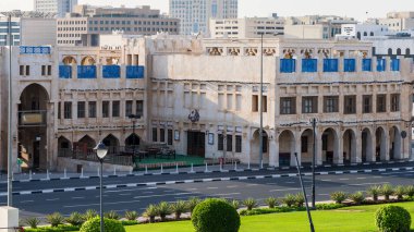 doha, qatar-June 06.2024: souq waqif 'deki eski tarihi binalar