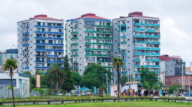 batumi, Gürcistan-Haziran 06.2024: Gürcistan 'daki yerleşim birimleri, batumi