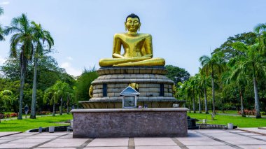 Colombo, Sri Lanka-Ocak 20, 2025: Kolombo ikonik belediye binası, kentin zengin tarihi ve mimari mirasını gözler önüne sererek kentin telaş ve telaşıyla çevrili olarak ayakta duruyor..