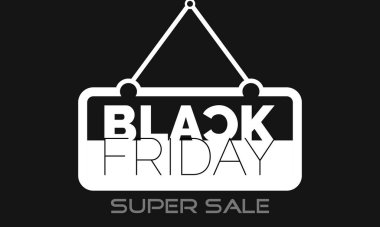 Kara Cuma 'nın vektör illüstrasyon tasarımı konsepti 25 Kasım' da gözlemlendi