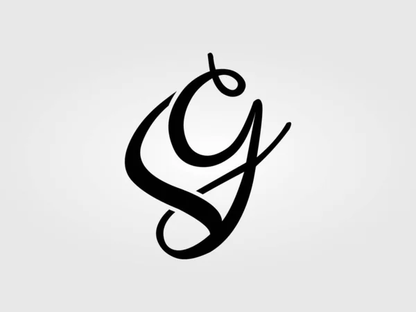 Sgレターロゴデザインベクトルテンプレート モノグラム レターマークSgロゴデザイン — ストックベクタ