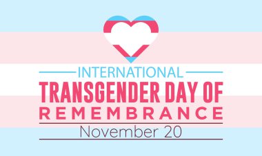 International Transgender Day of Remembrance Concept with Respect and Solidarity observed on November 20. Vector template for background, banner, card, poster design. clipart