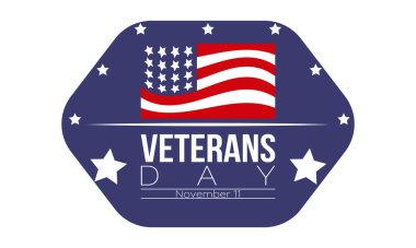 Gaziler Günü Övgüsü: Amerikan Bayrağı, Asker Selamlaması ve Hizmet İçin Minnettarlık. Arkaplan, pankart, poster tasarımı için vektör şablonu.