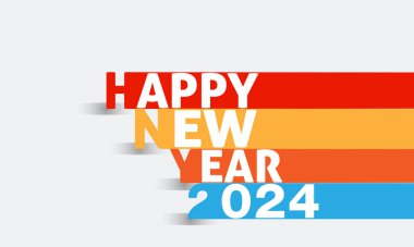 Yeni Yıl Arifesi 2024 Havai fişekler, şampanya ve şenlikli eğlence ile geri sayım ve parti konsepti. Tatil tebrik kartı, arkaplan, pankart, kart, poster tasarımı.