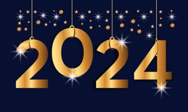 Yeni yılınız kutlu olsun. Havai fişeklerle, parti şapkalarıyla ve Noel balosuyla şenlik konsepti. arkaplan, afiş, kart, kutlama posteri, parti daveti veya takvim.