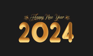 Yeni yılınız kutlu olsun. Havai fişeklerle, parti şapkalarıyla ve Noel balosuyla şenlik konsepti. arkaplan, afiş, kart, kutlama posteri, parti daveti veya takvim.