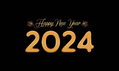 Yeni yılınız kutlu olsun. Havai fişeklerle, parti şapkalarıyla ve Noel balosuyla şenlik konsepti. arkaplan, afiş, kart, kutlama posteri, parti daveti veya takvim.