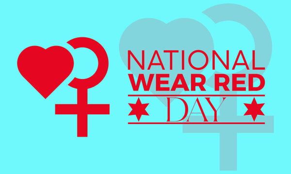 Национальный день красной одежды отмечается каждый год 2 февраля. Векторный баннер, флаер, плакат и дизайн шаблона социальной сети.