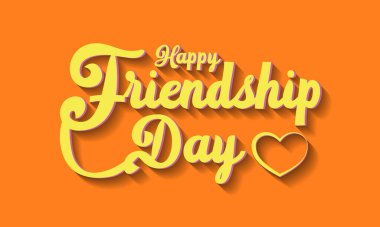 Ulusal Dostluk Günü 11 Şubat 'ta kutlandı. Vektör pankartı, el ilanı, poster ve sosyal ortam şablonu tasarımı.