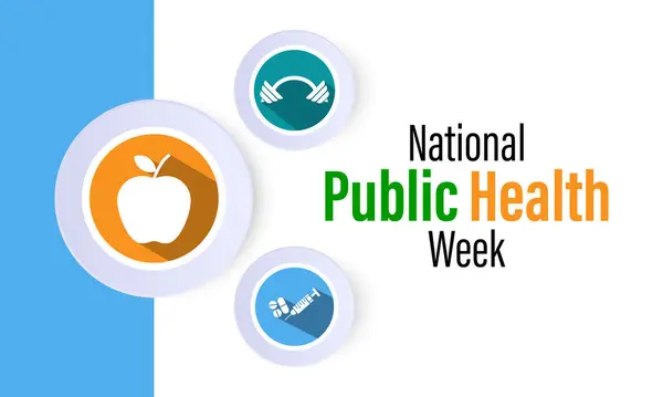 Ulusal Halk Sağlığı Haftası Nisan Dan Nisan Kadar Her Yıl Telifsiz Stok Illüstrasyonlar