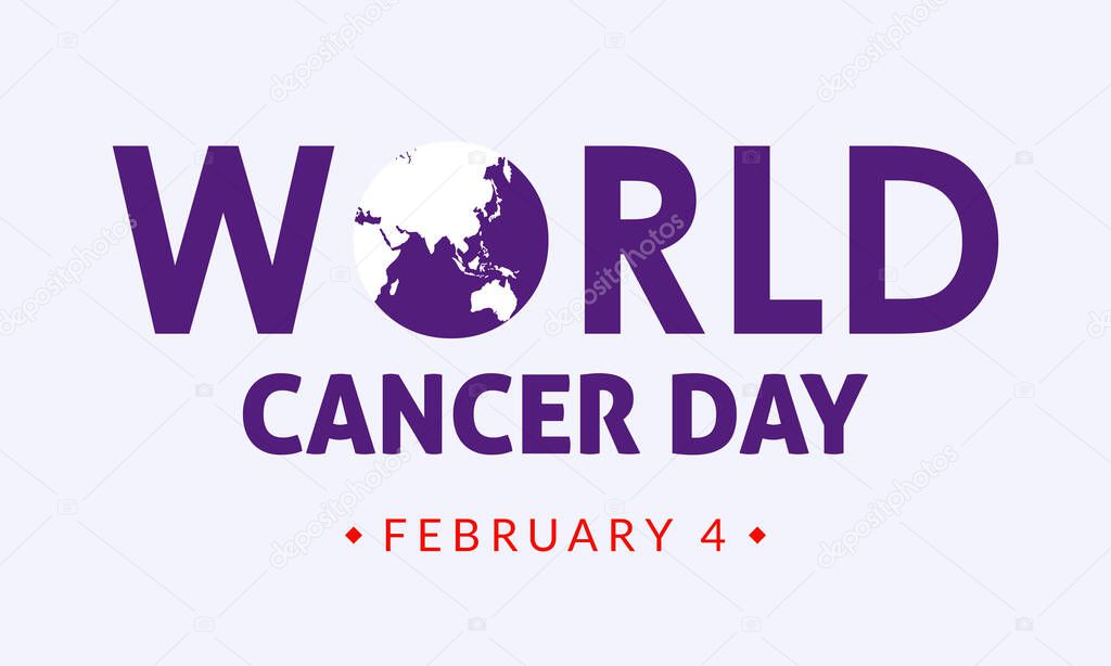 World Cancer Day, February 4. Healthcare and medical concept Vector illustration