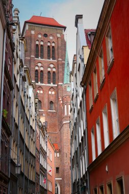 Gdansk eski çekici, Polonya. Aynı zamanda Danzig ve Amber şehri olarak da bilinir.